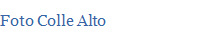 Foto Colle Alto